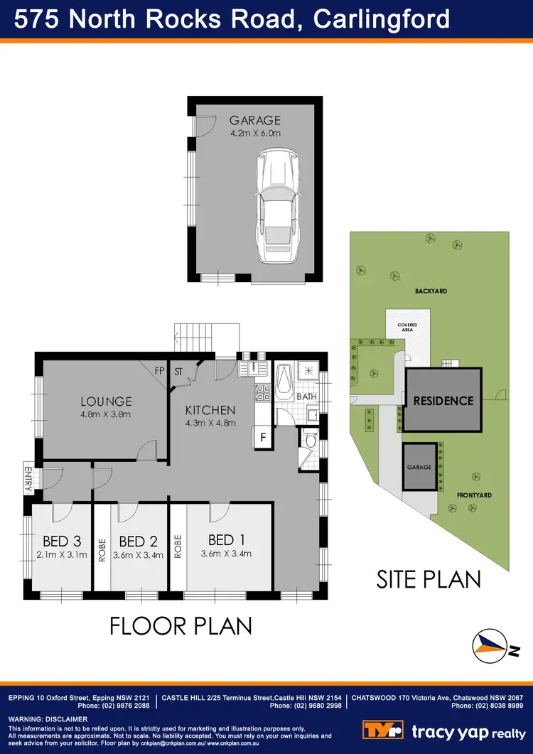 Floorplan of Homely house listing, 575 North Rocks Road, Carlingford NSW 2118