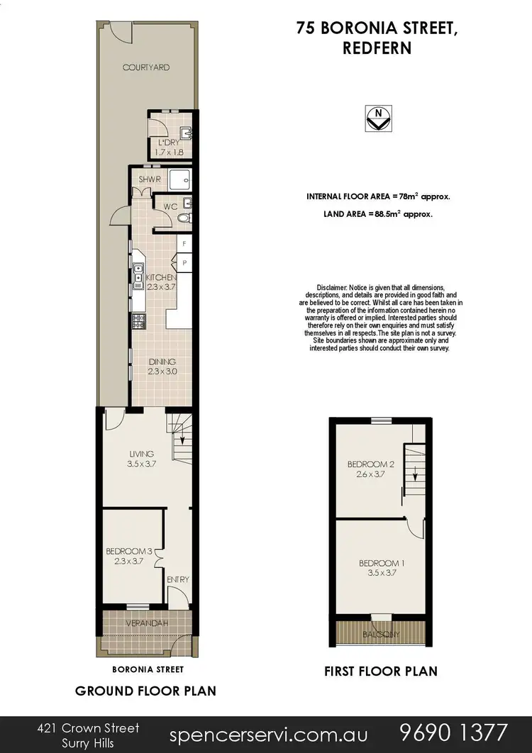 Floorplan of Homely house listing, 75 Boronia Street, Redfern NSW 2016
