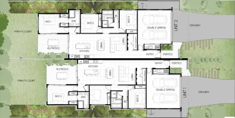 Floorplan of Homely semi-detached listing, 1/53 Augusta Circuit, Peregian Springs QLD 4573