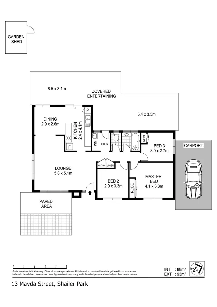 Floorplan of Homely house listing, 13 Mayda Street, Shailer Park QLD 4128