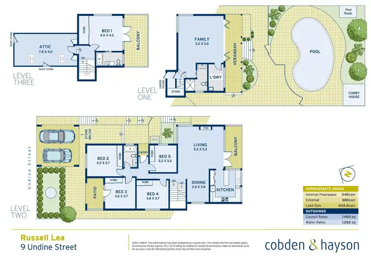 Floorplan of Homely house listing, 9 Undine Street, Russell Lea NSW 2046