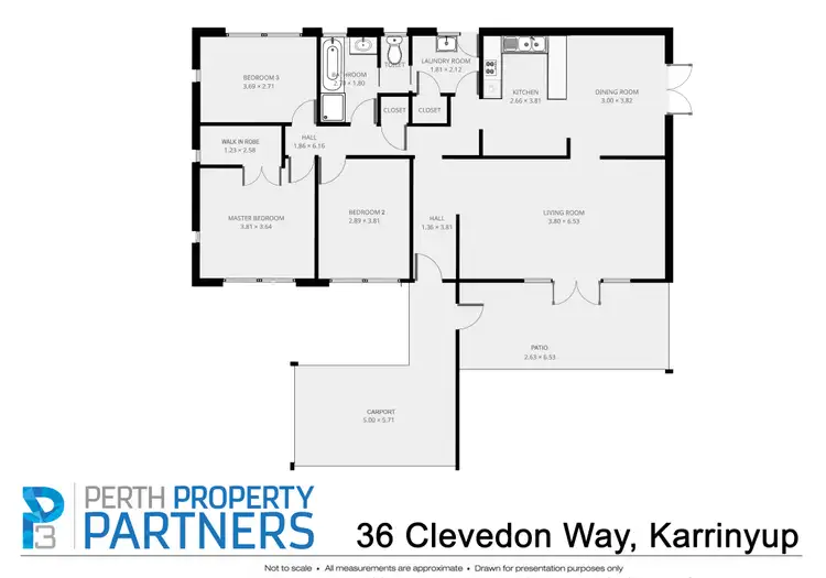 Floorplan of Homely house listing, 36 Clevedon Way, Karrinyup WA 6018