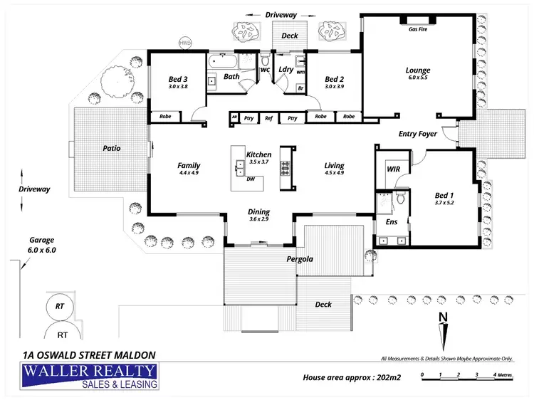 Floorplan of Homely house listing, 1A Oswald Street, Maldon VIC 3463