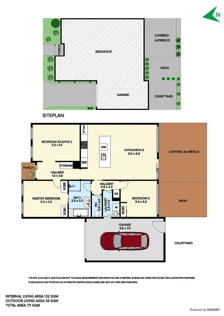 Floorplan of Homely unit listing, 6/36 Hall Road, Carrum Downs VIC 3201