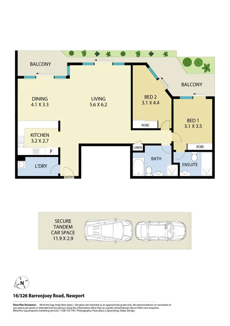 Floorplan of Homely unit listing, 16/326 Barrenjoey Road, Newport NSW 2106