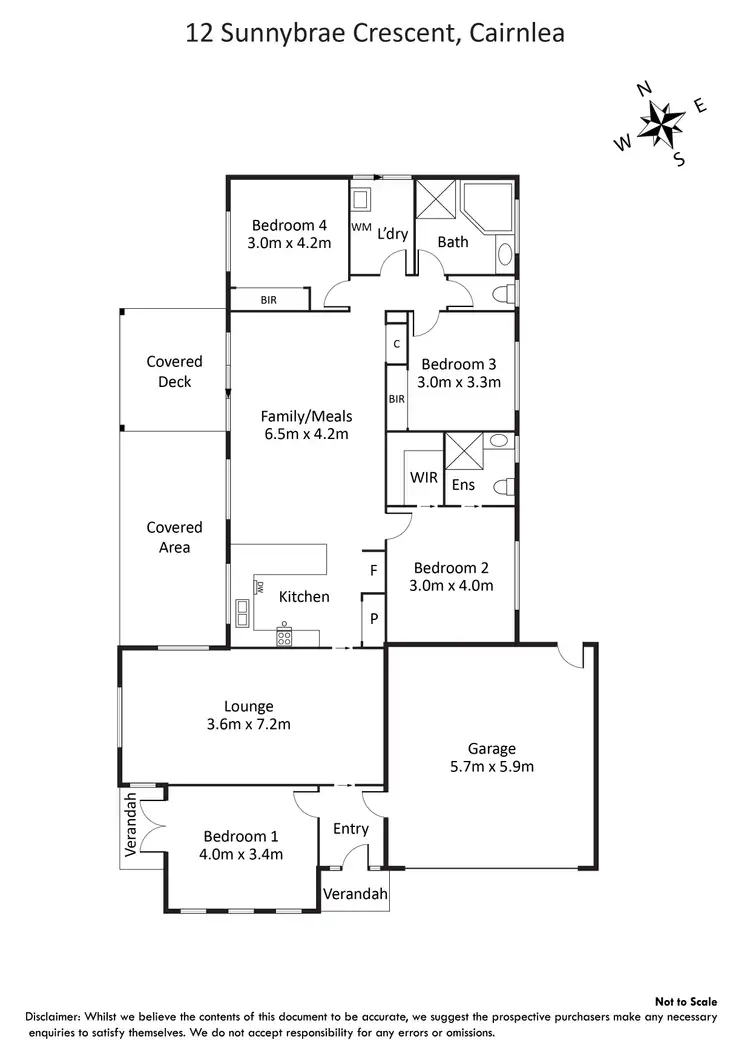 Floorplan of Homely house listing, 12 Sunnybrae Circuit, Cairnlea VIC 3023