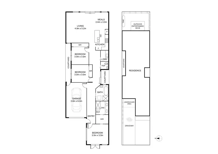 Floorplan of Homely townhouse listing, 1/18 Fourth Avenue, Altona North VIC 3025