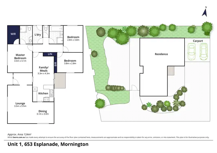 Floorplan of Homely unit listing, 1/653 Esplanade, Mornington VIC 3931