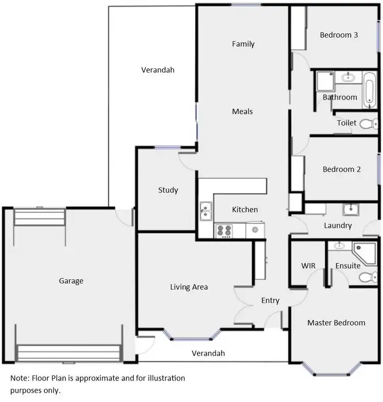 Floorplan of Homely house listing, 49 Belleview Drive, Irymple VIC 3498