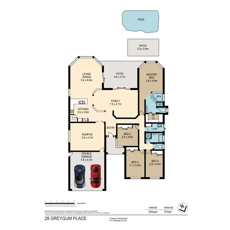 Floorplan of Homely house listing, 28 Greygum Place, Anstead QLD 4070