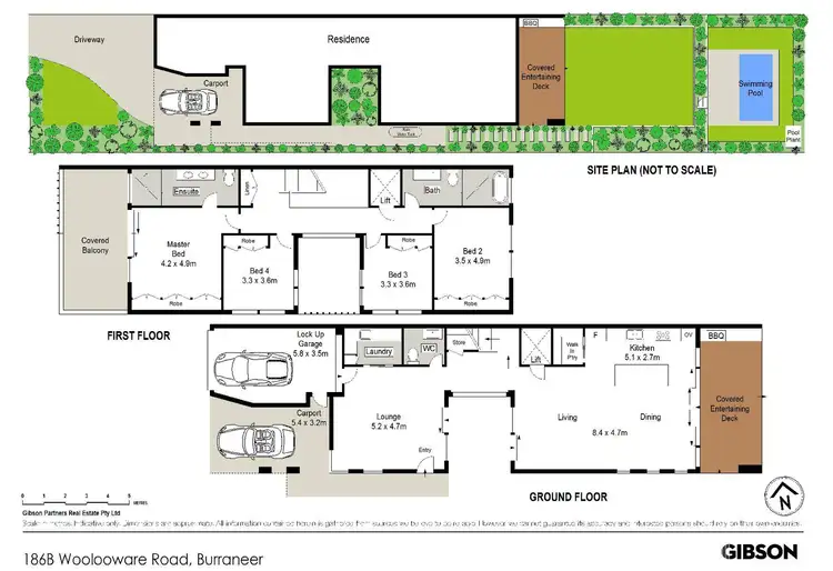 Floorplan of Homely semi-detached listing, 186B Woolooware Road, Burraneer NSW 2230