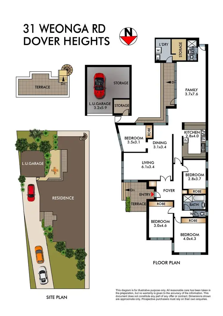 Floorplan of Homely house listing, 31 Weonga Road, Dover Heights NSW 2030
