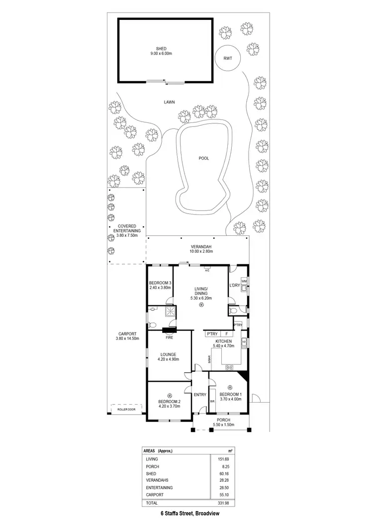 Floorplan of Homely house listing, 6 Staffa Street, Broadview SA 5083