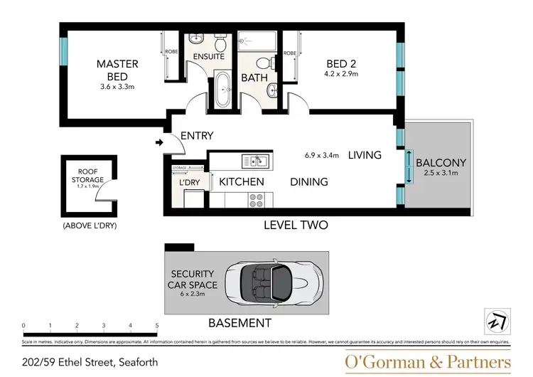Floorplan of Homely apartment listing, 202/59 Ethel Street, Seaforth NSW 2092