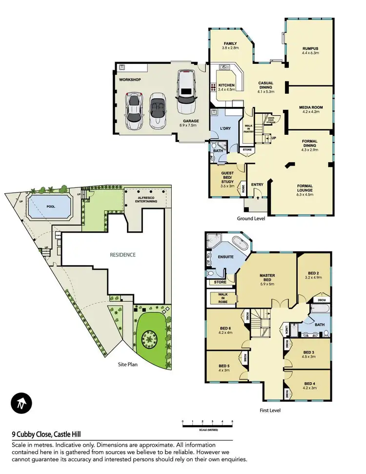Floorplan of Homely house listing, 9 Cubby Close, Castle Hill NSW 2154