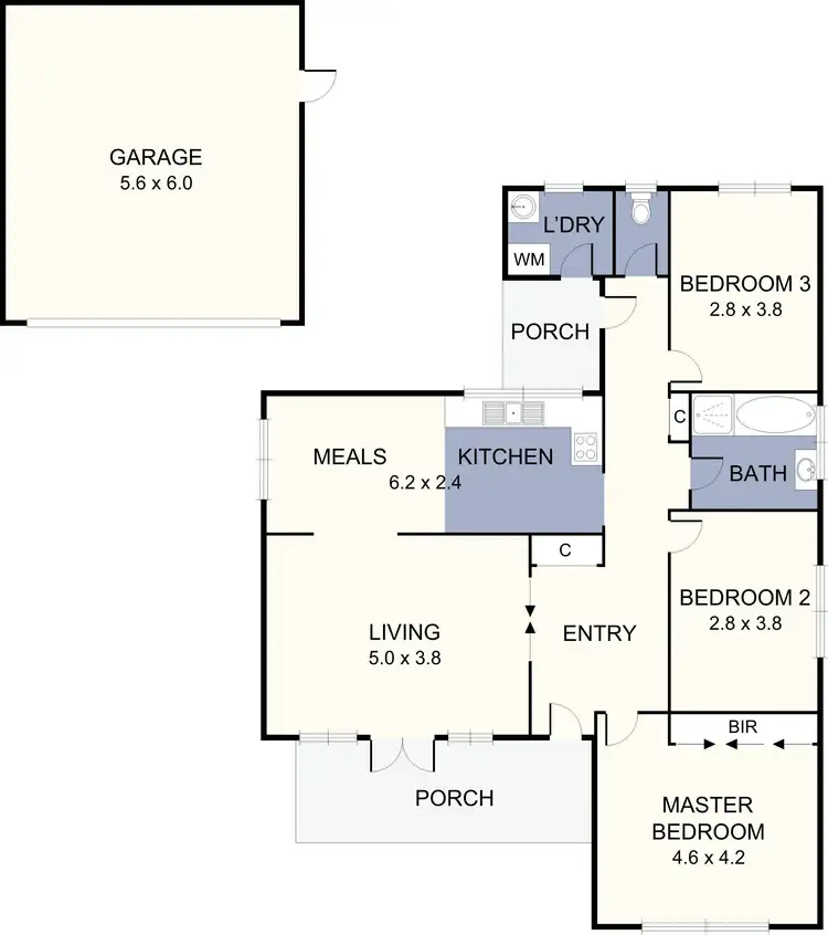 Floorplan of Homely house listing, 90 Hilton Street, Hadfield VIC 3046