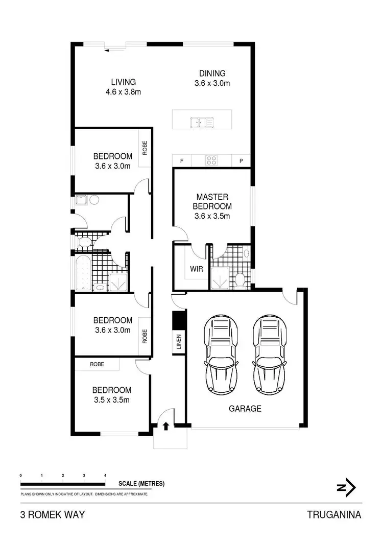 Floorplan of Homely house listing, 3 Romek Way, Truganina VIC 3029