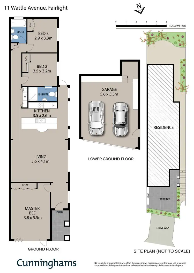 Floorplan of Homely semi-detached listing, 11 Wattle Avenue, Fairlight NSW 2094