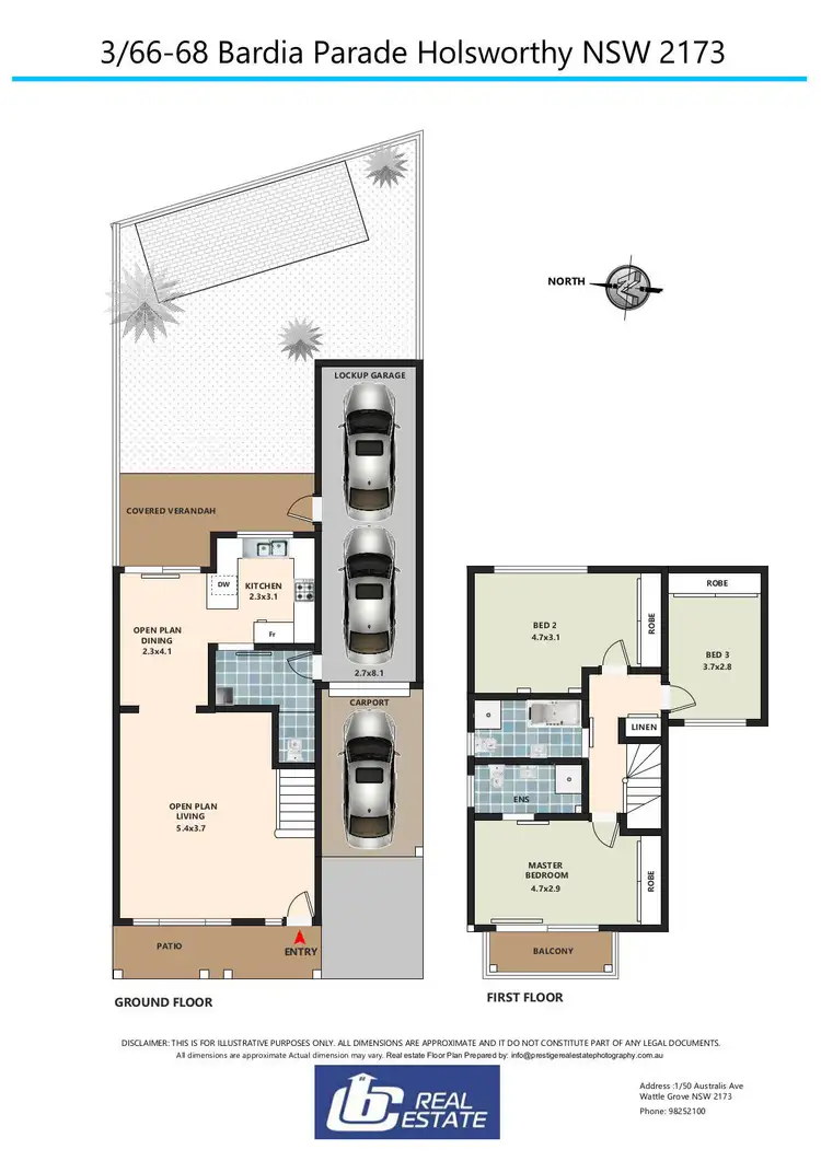 Floorplan of Homely townhouse listing, 3/66-68 Bardia Parade, Holsworthy NSW 2173