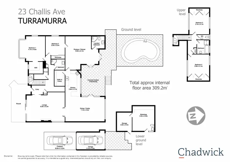 Floorplan of Homely house listing, 23 Challis Avenue, Turramurra NSW 2074