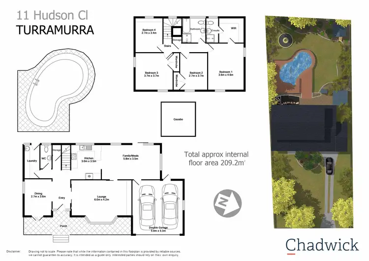 Floorplan of Homely house listing, 11 Hudson Close, Turramurra NSW 2074