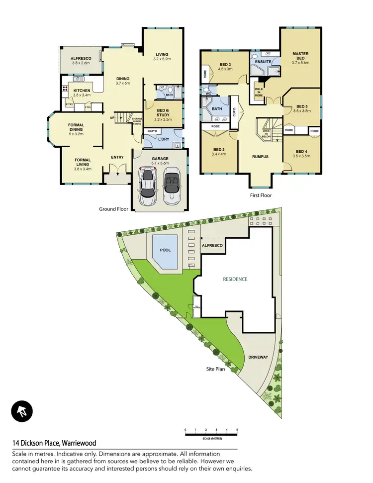Floorplan of Homely house listing, 14 Dickson Place, Warriewood NSW 2102