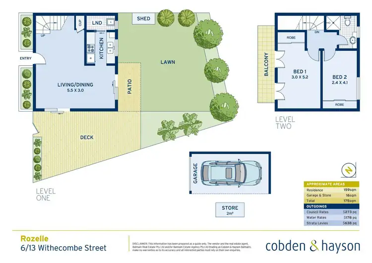 Floorplan of Homely townhouse listing, 6/13 Withecombe Street, Rozelle NSW 2039