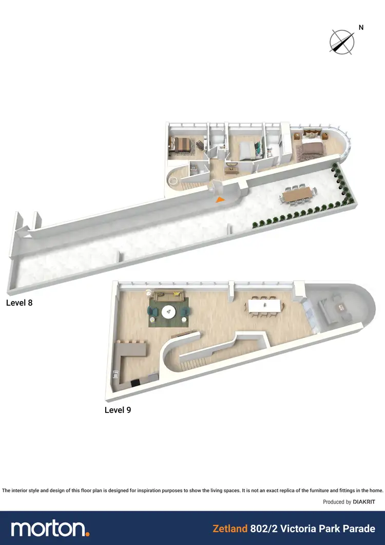 Floorplan of Homely apartment listing, 802/2 Victoria Park Parade, Zetland NSW 2017