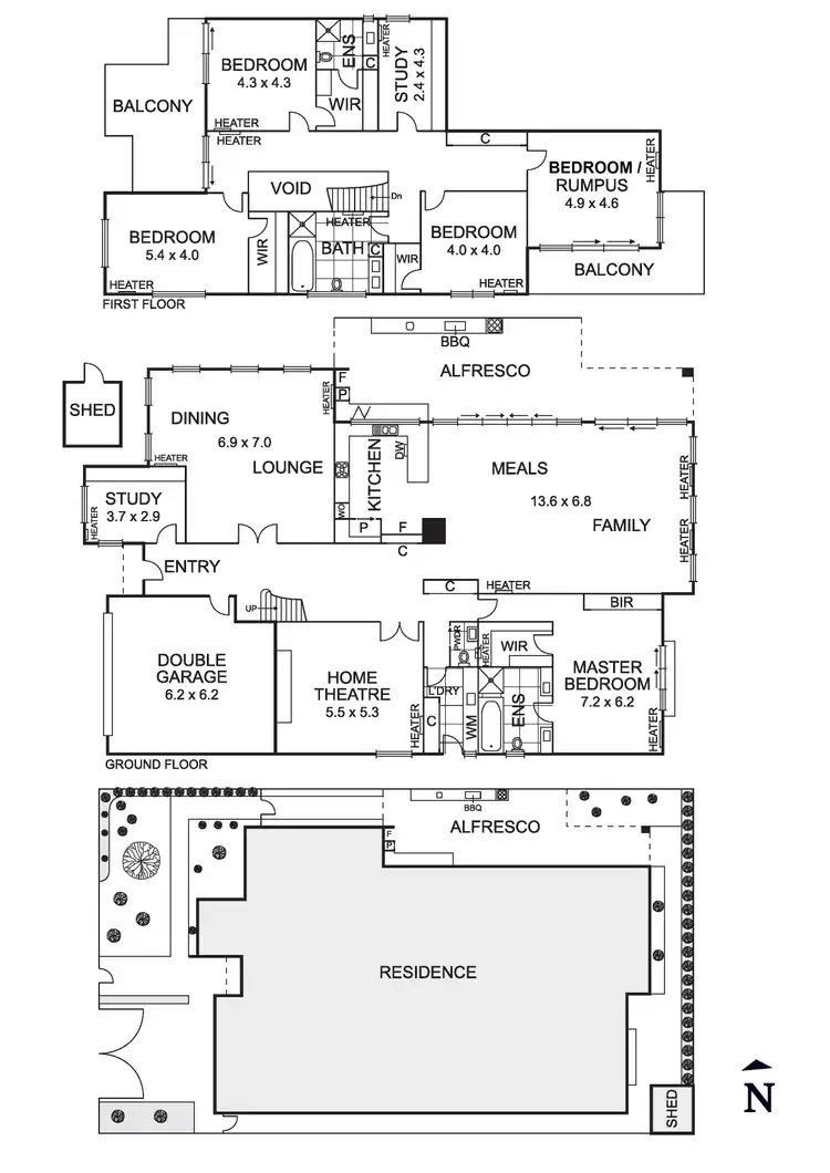 Floorplan of Homely house listing, 6 Mitchell Parade, Pascoe Vale South VIC 3044