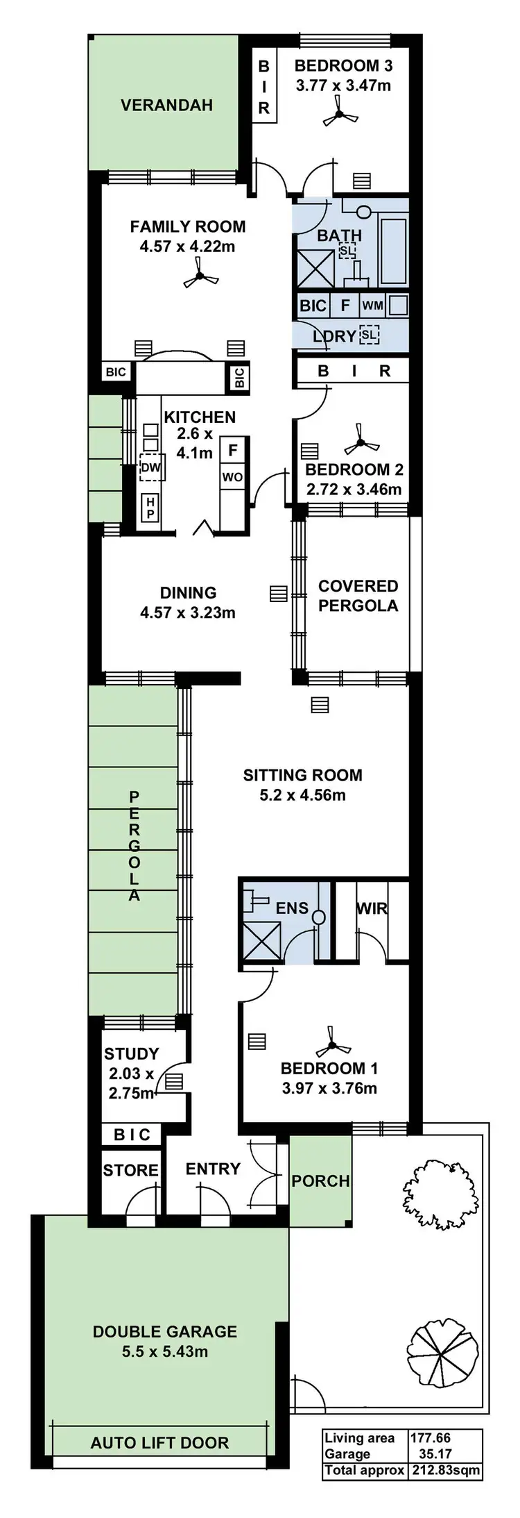 Floorplan of Homely house listing, 3A Hexham Avenue, Myrtle Bank SA 5064