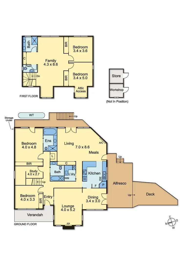 Floorplan of Homely house listing, 4 Hunt Crescent, Ascot Vale VIC 3032