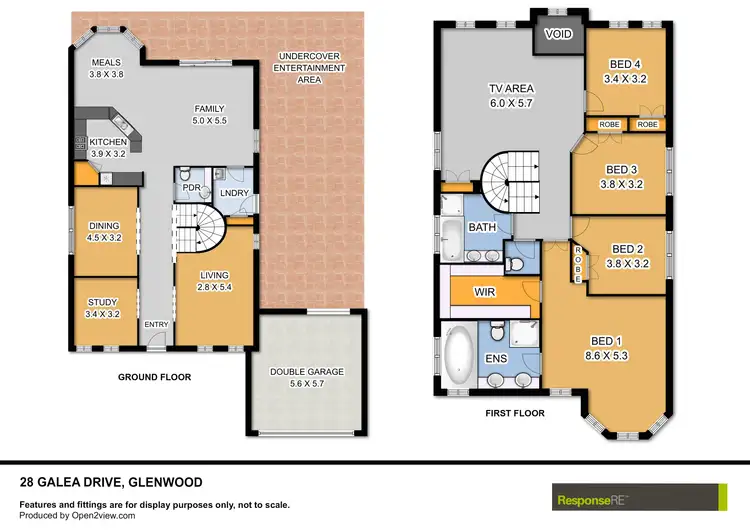Floorplan of Homely house listing, 28 Galea Drive, Glenwood NSW 2768