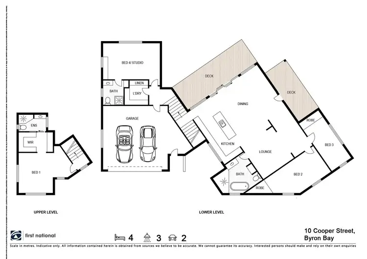 Floorplan of Homely house listing, 10 Cooper Street, Byron Bay NSW 2481