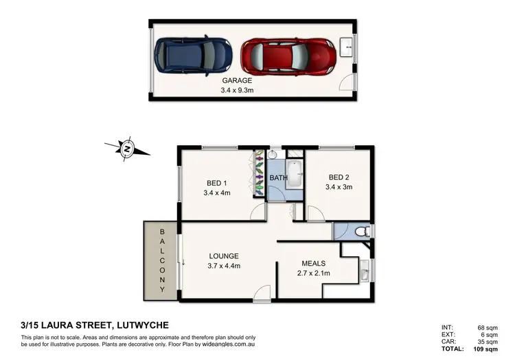 Floorplan of Homely unit listing, 3/15 Laura Street, Lutwyche QLD 4030