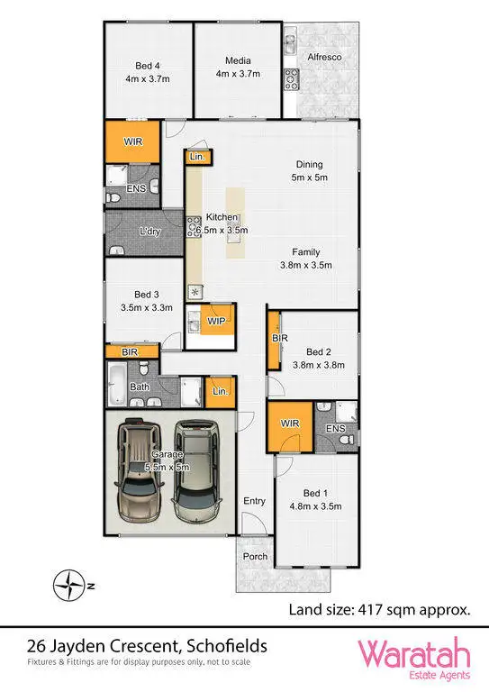 Floorplan of Homely house listing, 26 Jayden Crescent, Schofields NSW 2762