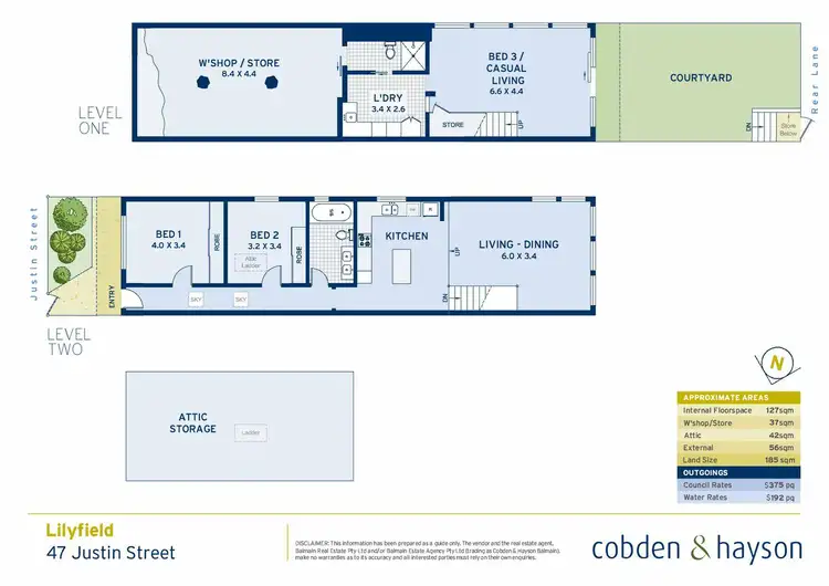 Floorplan of Homely house listing, 47 Justin Street, Lilyfield NSW 2040