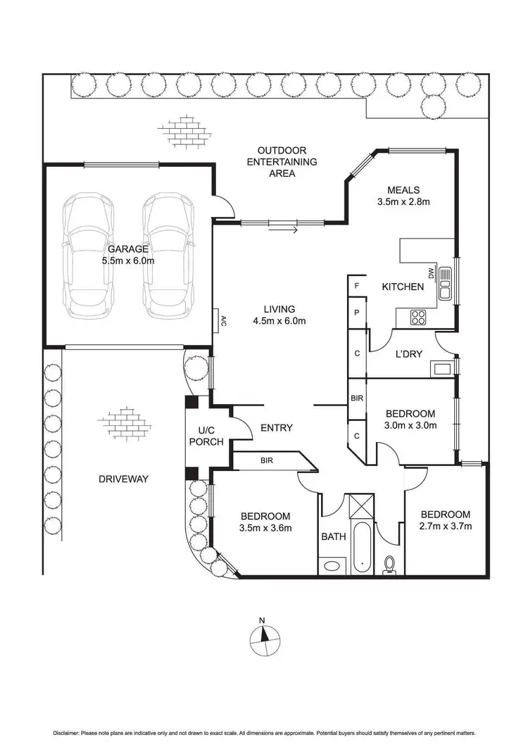 Floorplan of Homely unit listing, 2/82 Howard Street, Reservoir VIC 3073