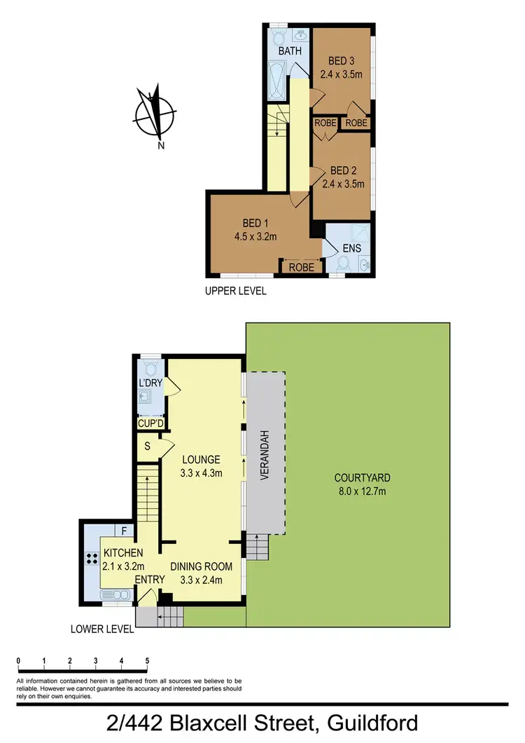 Floorplan of Homely townhouse listing, 2/442 Blaxcell Street, Guildford NSW 2161