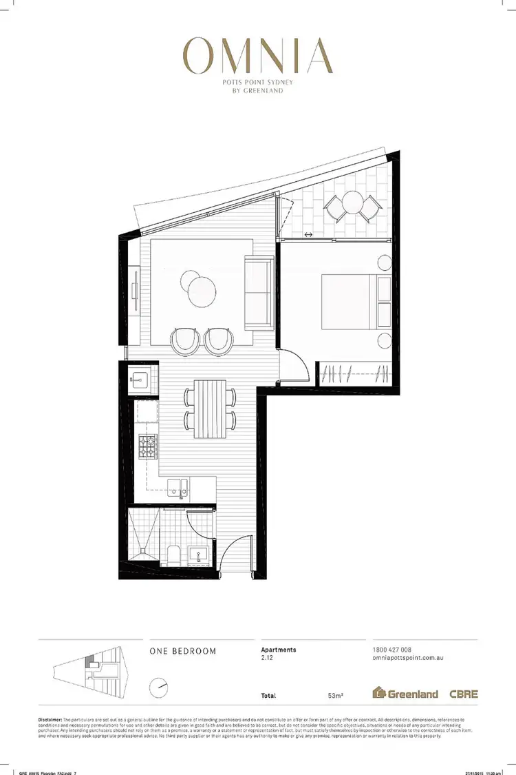 Floorplan of Homely unit listing, 2.12/224-246 Victoria Street, Potts Point NSW 2011