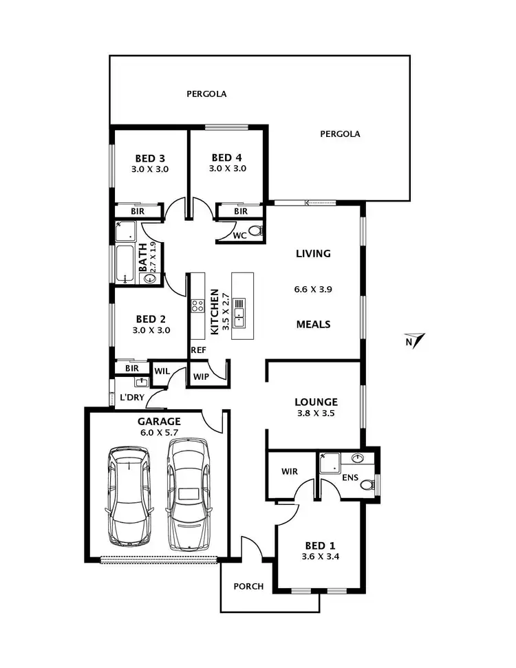 Floorplan of Homely house listing, 9 Amity Place, Sunbury VIC 3429