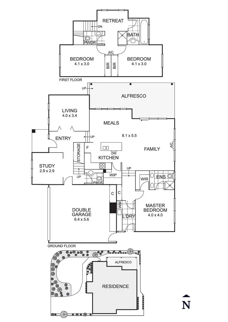 Floorplan of Homely house listing, 14 Amys Grove, Donvale VIC 3111
