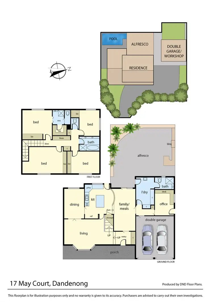 Floorplan of Homely house listing, 17 May Court, Dandenong VIC 3175