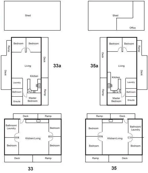 Floorplan of Homely block of units listing, 33 Thompson Road, Robe SA 5276