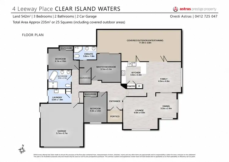 Floorplan of Homely house listing, 4 Leeway Place, Clear Island Waters QLD 4226