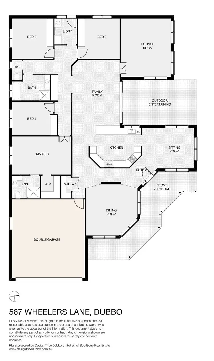 Floorplan of Homely house listing, 587 Wheelers Lane, Dubbo NSW 2830