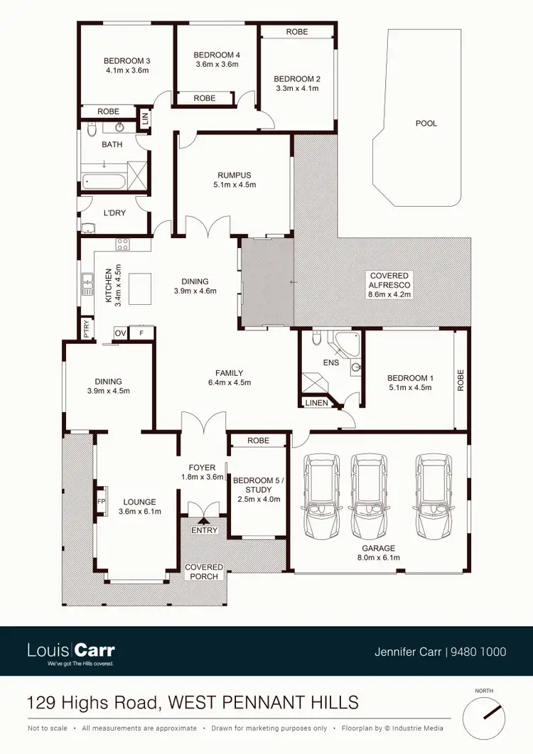 Floorplan of Homely house listing, 129 Highs Road, West Pennant Hills NSW 2125