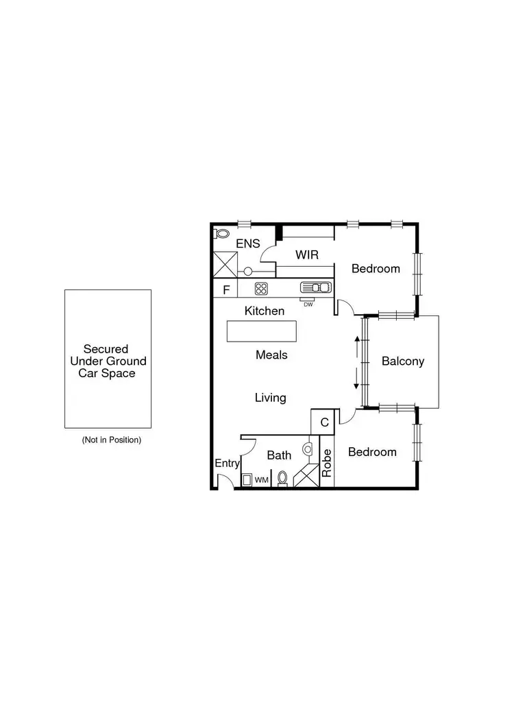 Floorplan of Homely apartment listing, 12/174 Esplanade East, Port Melbourne VIC 3207