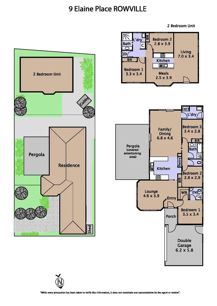 Floorplan of Homely house listing, 9 Elaine Place, Rowville VIC 3178