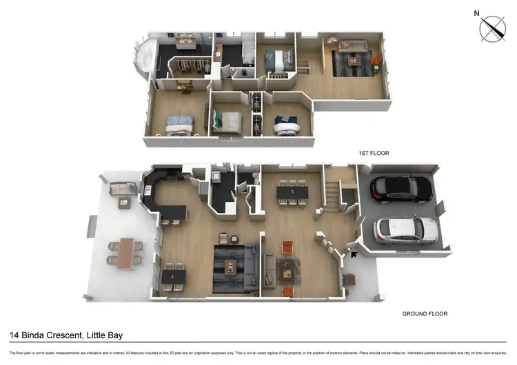 Floorplan of Homely house listing, 14 Binda Crescent, Little Bay NSW 2036