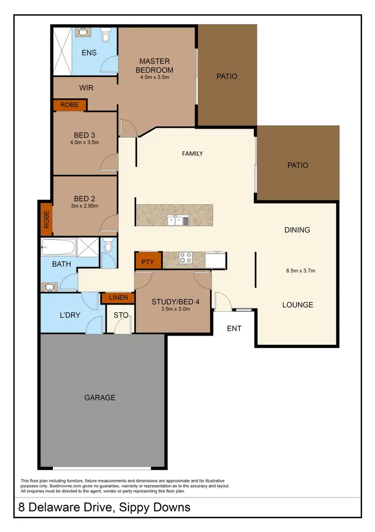 Floorplan of Homely house listing, 8 Delaware Drive, Sippy Downs QLD 4556